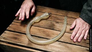 You are about to be punished for misbehaving at a fetish event