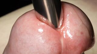 Crazy & Scary POV Extreme Close-up Big Red Mushroom 13mm Sounding w Cumshot 4K