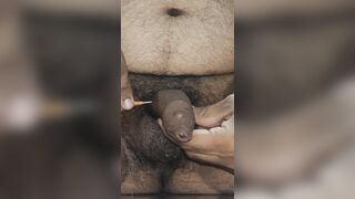 Penis shaft piercing