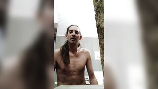 Destroying frozen balls with rubber mallet