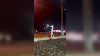 Caught naked in public