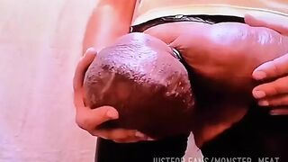 Leather Wanking with My Big Monstermeat