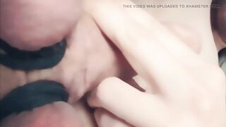 Tight BALLS tied and EDGING Cock CUMS while MALE moans like a SLUT