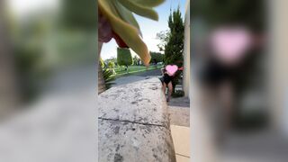 playing with my new toy and having fun in the streey