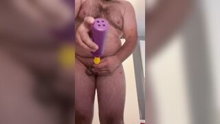 Cock bondage with nipple clamps