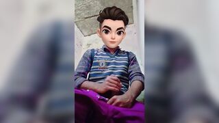 19 yo doing handjob with his huge cock