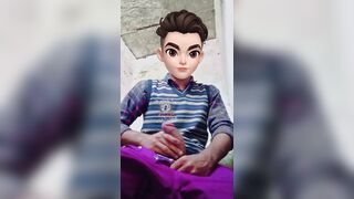 19 yo doing handjob with his huge cock