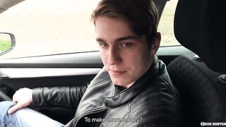 He Is Driving Around When He Sees A Good Looking Guy Walking Who Looks Like He Will Suck His Dick For Money - BIGSTR