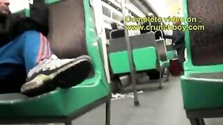 Sex exhin in metro subway in paris