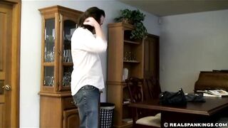 Monica Paddled In The Lunge Position 