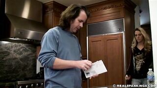 Monica Spanked for a Failing Report Card 