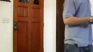 Monica leaves the keys in the front Door 