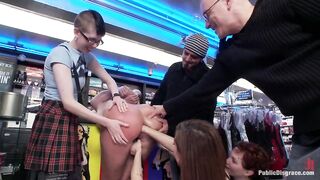 PUBLIC DISGRACE - Big Beautiful Ass Fisted in Public 