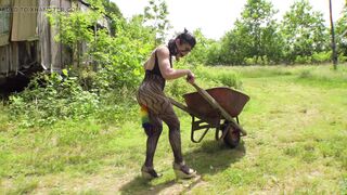 Plugged Slave - Humiliating Farm Chores