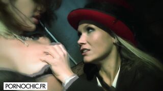 Lesbian domination and strap on