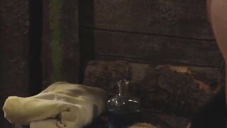 Humble Tied Up Lesbian Slave Washed By Dominant Madame