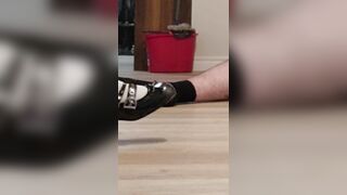 Nude College Girl Kicking