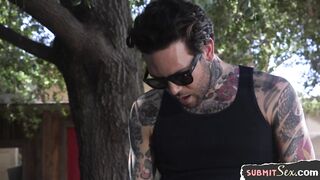 Tattooed Slut Dominated And Anally Banged - Lily Lane