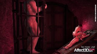 Big Tits Vampire Gives A Blowjob To The Bondaged Futanari Babe In A 3d Animation